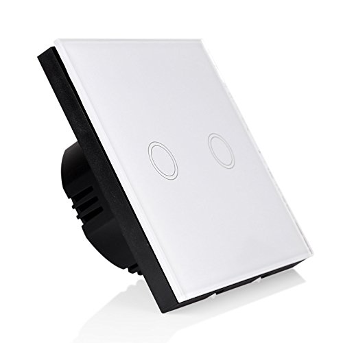 Pannello luce LED da parete, intelligente, con interruttore a sfioramento e telecomando senza fili