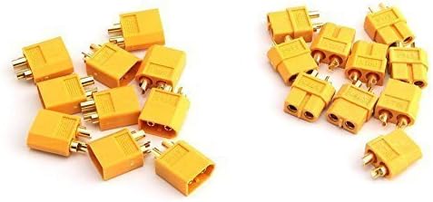 T-Trees 10 Pairs Of Xt60 Xt-60 Male Female Bullet Connectors Plugs For Rc Lipo Battery