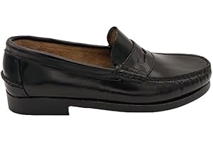 Benavente Zapato MOCASÍN Marca Piel Antifaz Piso Goma CASTAÑA