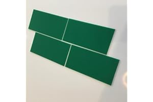 Super Cool Creations Rectangular Tiles, Green - Pack of Ten - 10cm x 5cm