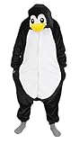 iKneu Pinguin Onesie Jumpsuits Kostuem Pyjama Oberall Hausanzug Kigurum Schlafanzug XL