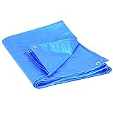 Dimensiones reales: 1.9x2.9 m iWork - L-81-842 Toldo Multiusos 2x3 metros 80 gr/m2 con ojetes color azul