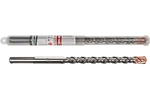 GRÖNE SDS Max Punta per Martello Perforatore – Scanalatura Quadrupla – Flessibile e Resistente – Martelli Perforatori SDS Max – per Cemento Armato – 800x18 mm