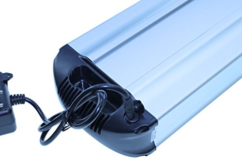 Akku-Set 36V 10 AH Lithium Ionen 2 Pole XH370-10J mit Adapter Aufnahme und Ladegerät für E-Bike Pedelec,Elektrofahrrad Mifa Rex Prophete Aldi NEU! - 4