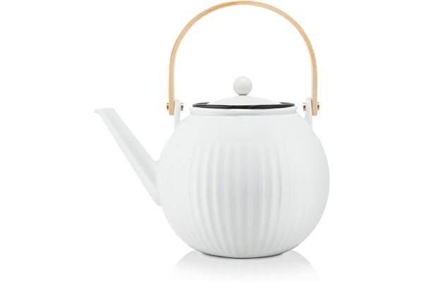 BODUM 11920-03 DOURO kolvtekanna porslin med filter rostfritt stål, 1,5 l