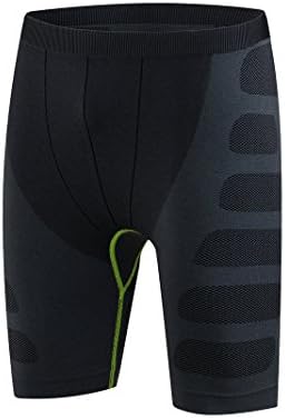 MeiC Power Professional Body Training Suit Slim Fit High Elastic Compression Shorts Quick Dry Polyester Breathable Pant for Men Sport Outdoor Running Cycling Gym Training