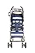 My Babiie Billie Faiers Signature Range MB01BS Lightweight Stroller (Blue Stripes)