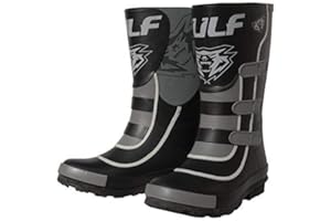 Wulfsport Mud Stomper Junior Wellington Boots (EU 35 / UK 3, Black)