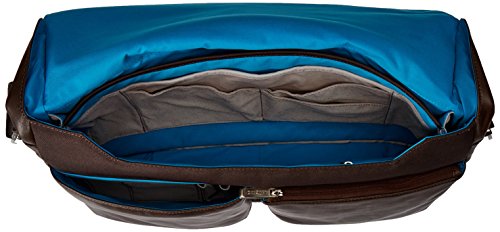 Kobe Laptop-Umhängetasche aus Leder (15 Zoll) – braun - 5