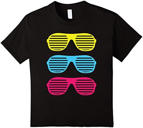 Kids Neon Cool "Shutter Shades" T-Shirt 4 Black