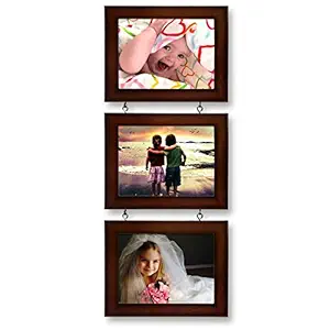 AJANTA ROYAL Drop-Down 3 - 5 x 7 Photo Frame (Brown)