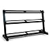 Produktbild Capital Sports Traytor H • Hantelaufbewahrung • Dumbbell Rack • Hantelaufnahme • Lagerung • gummierte Ablagen • 3 Etagen mit den Maßen 148 x 26 cm • stabil • pulverbeschichteter Stahl • schwarz