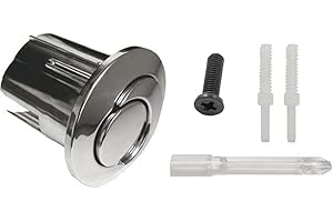 VHEUHZ Bouton de toilette chasse d'eau de double rinçage compatible avec cassette WC D2D AH0001800R 822043001 Croissant Double rinçage Courte portée