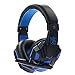 Produktbild WEIWEITOE SY830MV 3,5 mm Gaming Headset Surround Sound über Ohr Spiel Gaming Kopfhörer Computer Kopfhörer Stereomikrofon Kopfhörer, blau,