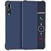 Produktbild JASBON Hülle Huawei P20 Pro, Handyhülle Scratch Schutzhülle Stoßfest Flipcase mit Sichtfenster für Huawei P20 Pro Cover Case Dunkelblau