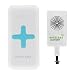 Produktbild Qi Ladegerät Receiver + Wireless power bank, ZXK CO QI Wireless Ladegerät Charger Pad 7800mAh Portable Power Bank mit Doppel-USB-Ladeausgänge für Samsung Galaxy S6/S6 Edge/S4/S5, Nokia Lumia 920/1520, Google Nexus 7, LG G4, HTC Incredible 4G LTE – Weiß Blau