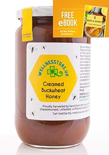 Roher Buchweizenhonig, 1kg, Wellnesstore.uk