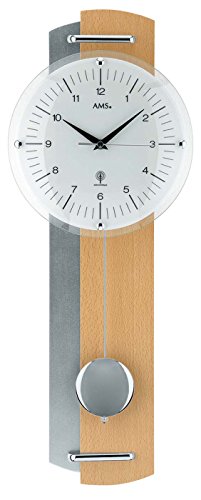 AMS 5244/18 Pendeluhr Funk Buche Modern