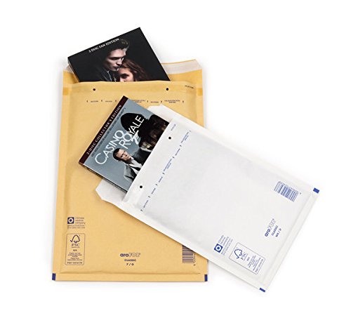 aroFOL® Classic Sacoche à bulles G/7, env. 26 g, avec fenêtre, marron, Pg = 100 pièces