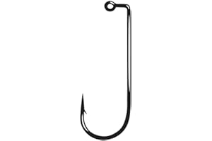 Gamakatsu 90 Degree Round Bend Heavy Wire Jig Hook-Pack Of 25 (Black, 3/0)