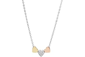 Fossil Halskette Für Frauen Vintage, 40,6 Cm Länge, 5,1 Cm Verlängerung Edelstahl-Halskette