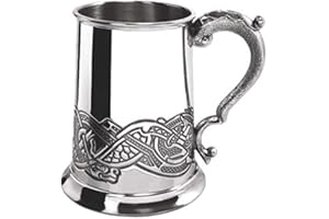 ENGLISH PEWTER COMPANY SHEFFIELD, ENGLAND English Pewter Company CEL137 Chope avec Dessin Celtique 1 Pinte