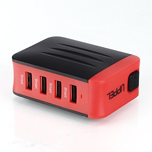 Milool 4.8A 4 USB port universellen-Adapter mit getrennt Reise Adapter aus 150 Ländern weltweit US UK EU AU Universal fusionierten Sicherheit AC-in einem Ladegerät(Rot) - 8