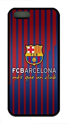 iPhone 5 Case, iPhone 5S Case, Personalize Fc-Barcelona Logo Soft Rubber TPU Black Slim Protective iPhone 5 5S Case Cover Shock-Absorption Bumper Case for Apple iPhone 5/5S