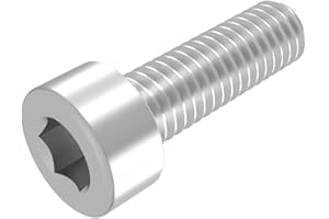 Vite cilindrica SECCARO M8 x 25 mm, acciaio inox V2A VA A2, DIN 912 / ISO 4762, esagono incassato, completamente filettato, 20 pezzi