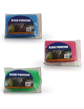 6 x HC-Handel 913954 Kinder Regenponcho Cape Einheitsgröße verschiedene Farben