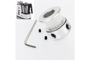 EHOMIIII "Pieza de repuesto para engranajes Timing Pulley para Silvercrest Monsieur Cuisine Connect SKMC 1200 y Monsieur Cuisine Plus SKMK 1200"