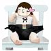 PYRUS Portable Travel High Chair Baby Seat Belt Toddler Safety Harness Lightweight Washable (black)