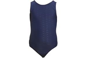 MZSYLK Girls Swimming Costume Little Girl One Piece Swimsuit Black Professional Training Swimwear Thick Strap