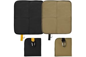 QINGZY 2 Pack Folding Seat Mat, Foldable Oxford Cloth Seat Pad, Waterproof & Insulated Camping Foam Sit Mat, Lightweight Portable Travel Cushion for Outdoor Hiking Picnic Park Beach Backpacking