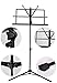 Produktbild Adjustable Foldable Music Script Sheet Note Stand Score Holder Mount Tripod Bag iron, by LC Prime