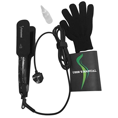 Professional 2 Inch Wide Plate Infrared Heating Ceramic Steam Hair Straightener Hair Straightening Tools for Wet   Dry Hair