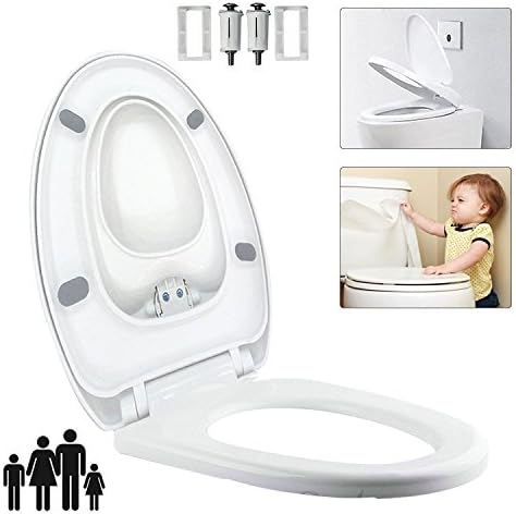 Family Friendly Soft Close Child Potty Training Toilet Seat With Top Fitting Hinges, Dimensions: (L x W):450mm - 490mm (Adjustable) x 370mm