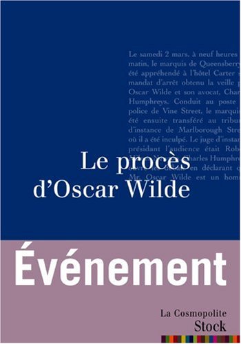 couverture de : Le proc&egrave;s d'Oscar Wilde
