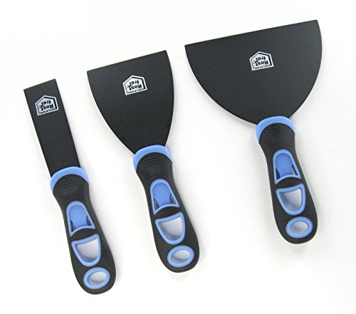 Malerspachtel antihaftbeschichtet 38+75+125mm Spachtel Stielspachtel Gipsspachtel Profiqualität