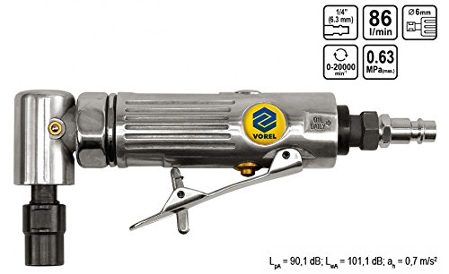 Vorel 81110 Druckluftwinkelschleifer, 6 mm