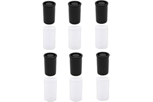 KAIAIWLUO Film Canister,12 PCS 35mm Camera Film Cannisters with Lids Film Container Plastic Camera Reel Containers Mini Storage Case Containers for Scientific Activity Small Accessories Black White