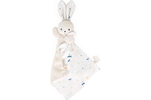KALOO Carre Douceur Doudou Lapin Blanc DELICAT 17CM