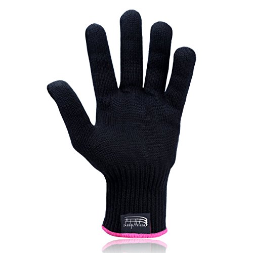 LadyHelena® Hitzebeständige Handschuh, Professional Haarglätter Zubehör Für Haarstyling Locken Und Glätteisen, hitzeresistent,1 Stück