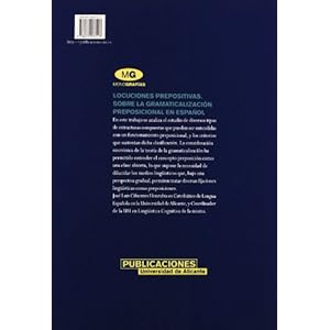 Locuciones prepositivas: Sobre la gramaticalización preposicional en español (Monografías)