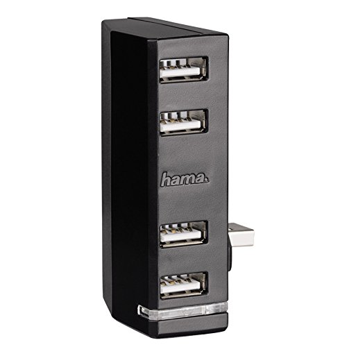 Hama 4-Port USB-Hub für Xbox One, 4-fach USB Erweiterung mit LED-Anzeige, schwarz