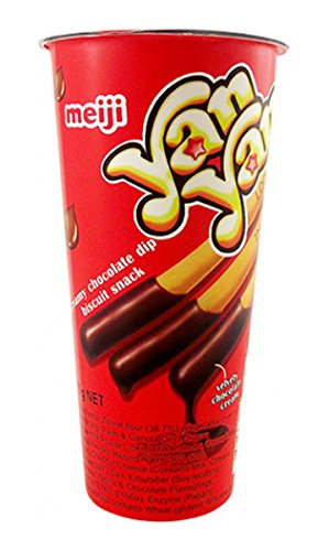 Meiji Yan Yan Kekssticks Mit Cremigem Schokoladen Dip 50 G 5er Packung 5 X 50 G