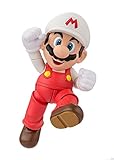Includes display stage Bandai Tamashii Nations S.H.Figuarts Fire Mario Super Mario Action Figure