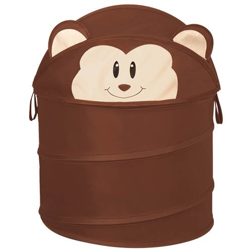 Wäschesammler - Wäschekorb - Wäschebox für Kinder mit Motivauswahl (Affe)