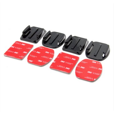 Preisvergleich Produktbild TAMTAM Halterungen + Klebematerial 3M, kompatibel m. GoPRO