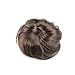 Women Lady Girl Ponytail Hairpiece Hair Bun Elastic Round Hair Scrunchie Wig Dark Brown